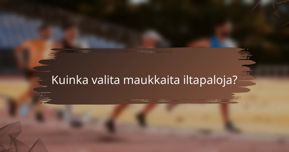 Kuinka valita maukkaita iltapaloja?